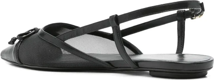Mesh-Panel Ballet Flats - Image 3