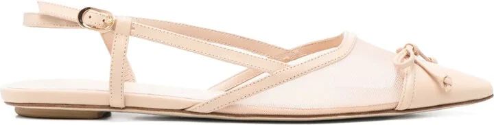 Mesh-Panel Ballet Flats