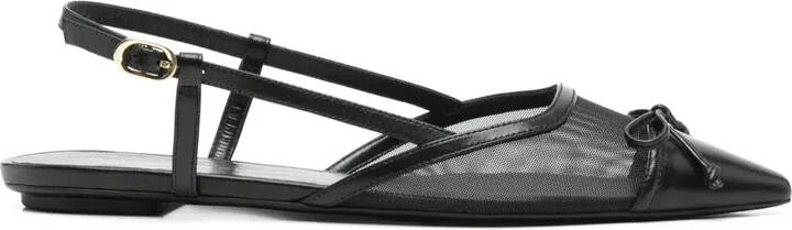 Mesh-Panel Ballet Flats