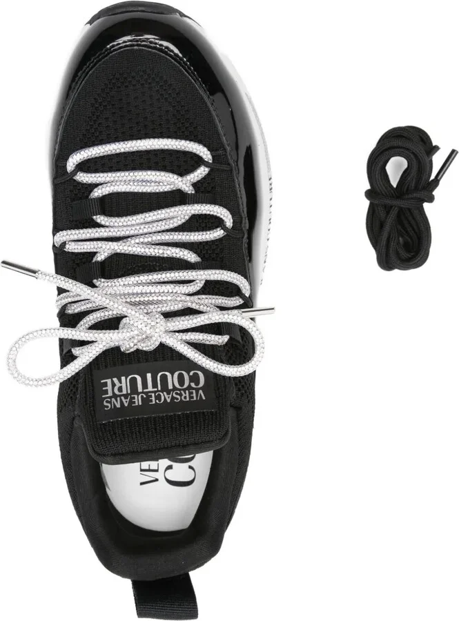 Mesh-Panel Lace-Up Sneakers - Image 4