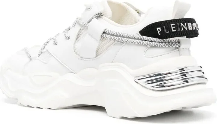 Mesh Panel Lace-Up Sneakers - Image 3