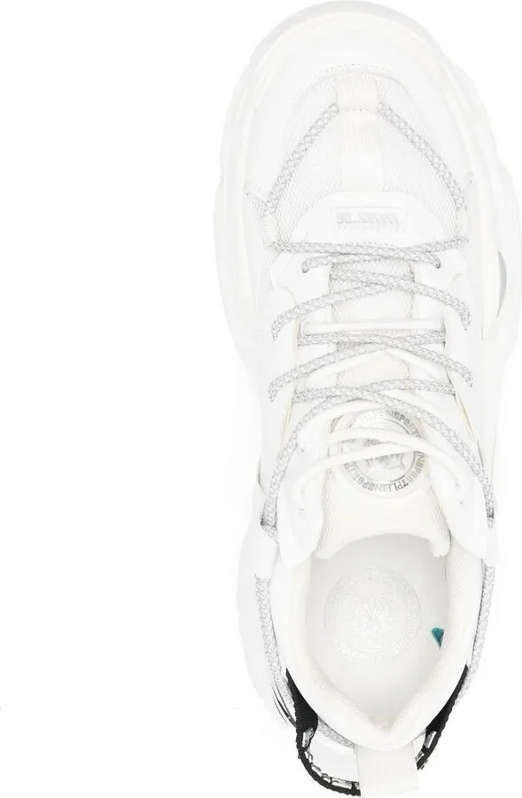 Mesh Panel Lace-Up Sneakers - Image 4