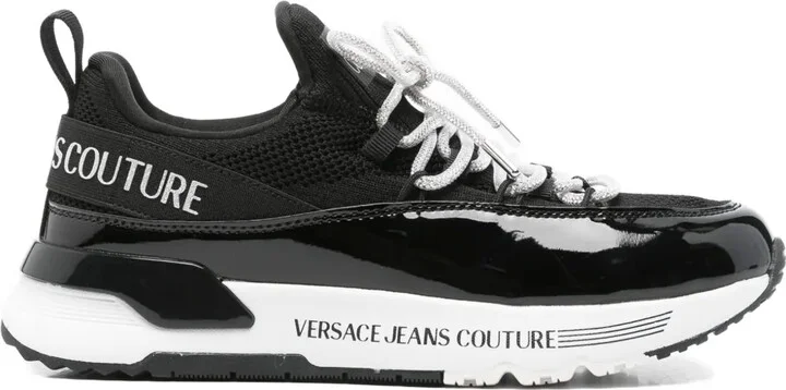 Mesh-Panel Lace-Up Sneakers