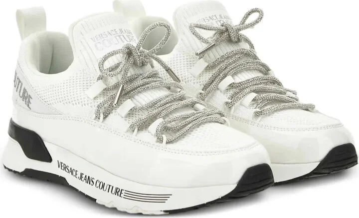 Mesh-Panel Lace-Up Trainers - Image 2