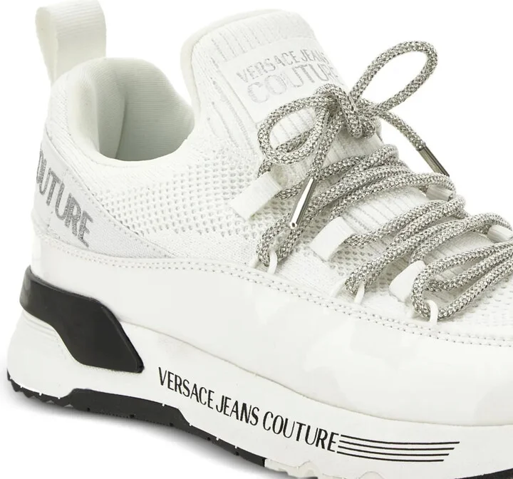 Mesh-Panel Lace-Up Trainers - Image 4