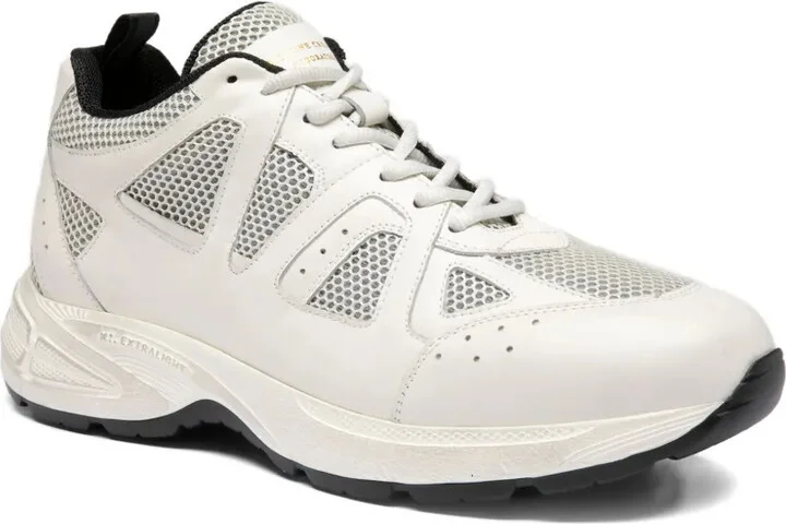 Mesh-Panel Leather Sneakers - Image 2