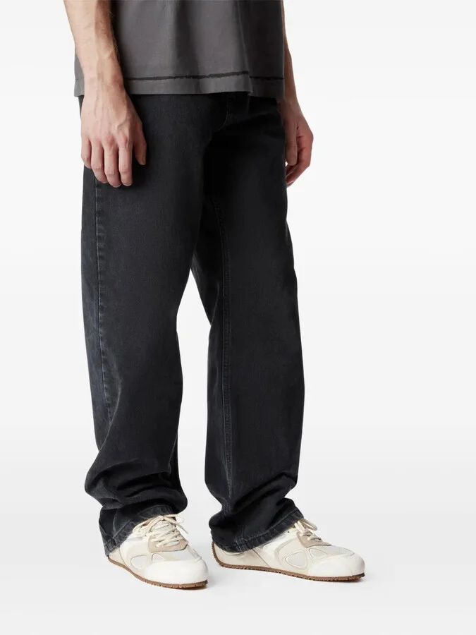 Mesh-Panel Leather Sneakers - Image 5