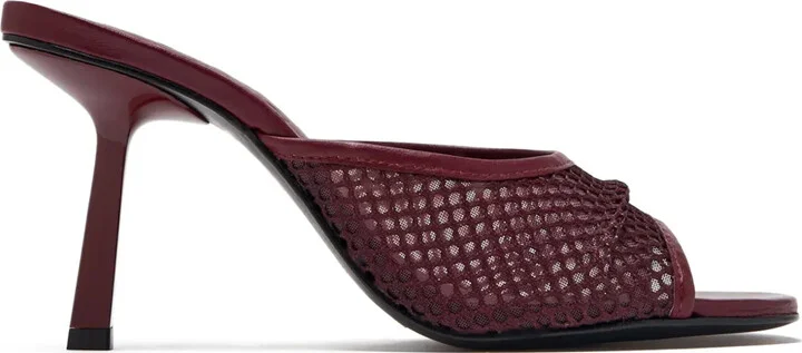 Mesh-Panel Mule Sandals
