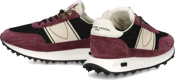 Mesh-Panel Suede Low-Top Sneakers - Image 5