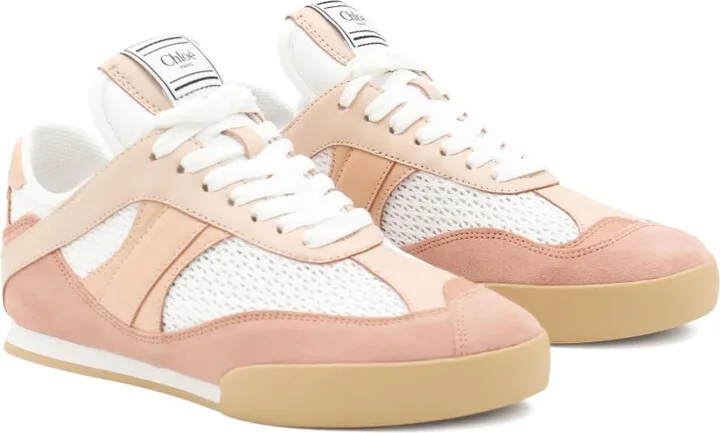 Mesh-Panel Suede Sneakers - Image 2