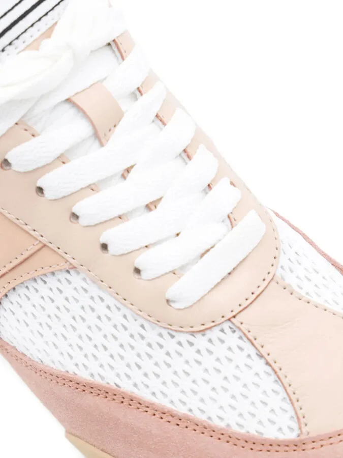 Mesh-Panel Suede Sneakers - Image 4