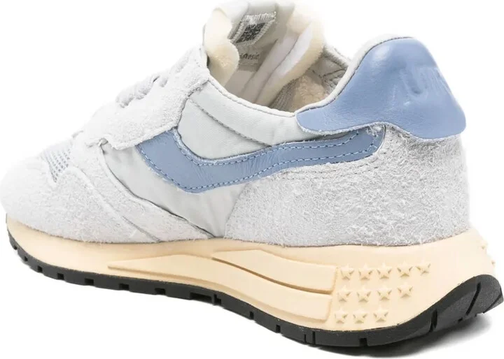 Mesh-Panel Suede Sneakers - Image 3
