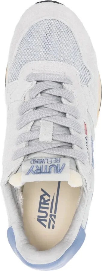 Mesh-Panel Suede Sneakers - Image 4