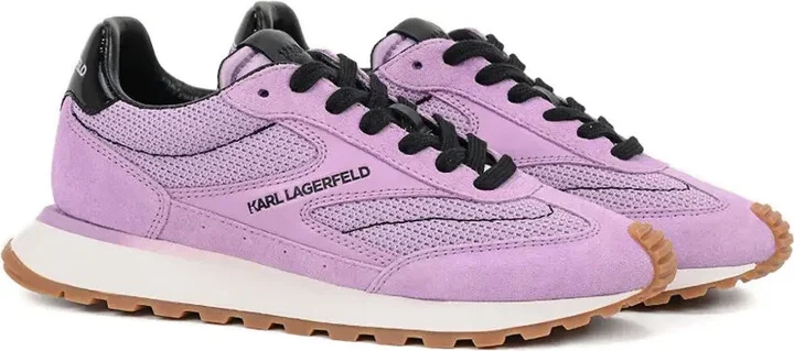 Mesh-Panel Suede Sneakers - Image 2