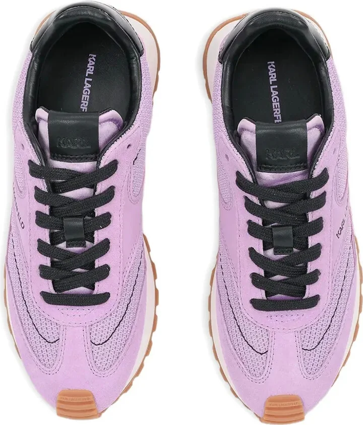 Mesh-Panel Suede Sneakers - Image 4