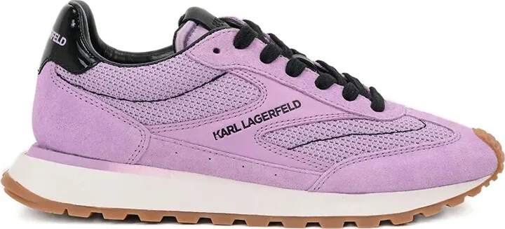 Mesh-Panel Suede Sneakers