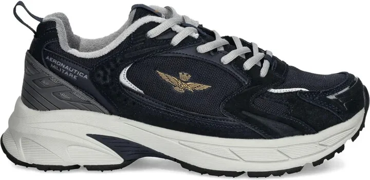Mesh-Paneled Running Sneakers