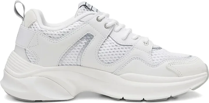 Mesh-Panelled Chunky Sneakers
