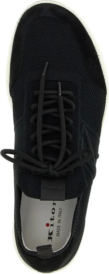 Mesh-Panelled Lace-Up Sneakers - Image 3