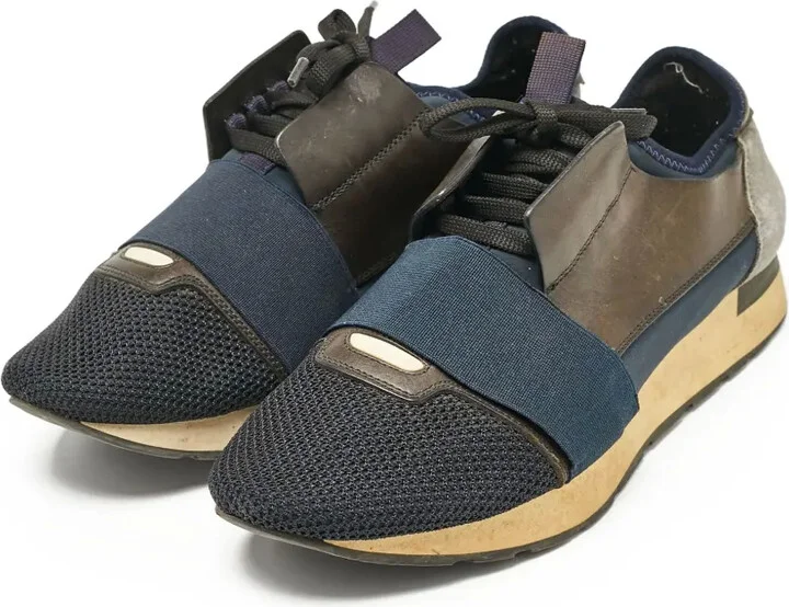 Mesh-Panelled Lace-Up Sneakers - Image 5