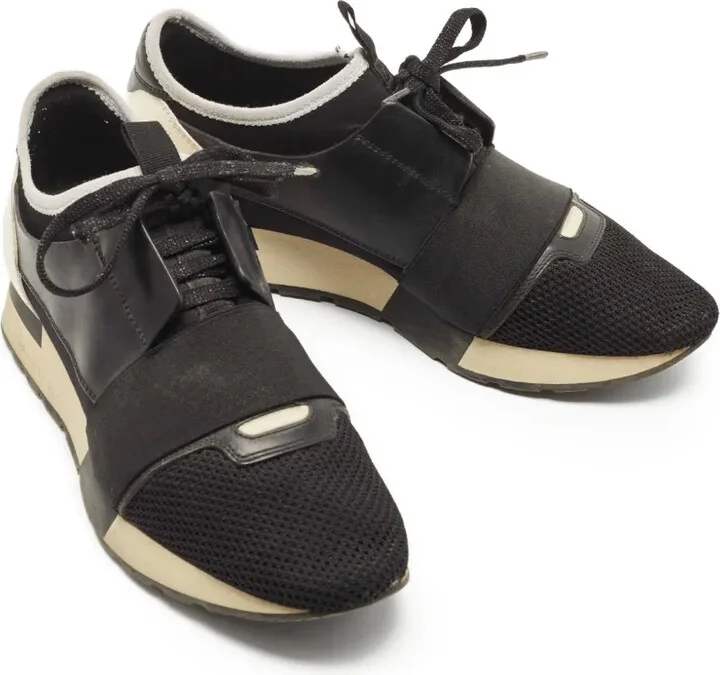Mesh Panelled Low-Top Sneakers - Image 3