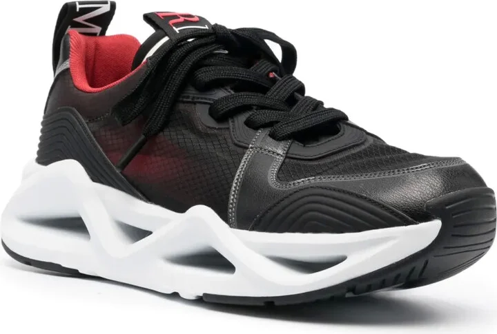 Mesh-Panelled Low-Top Sneakers - Image 2