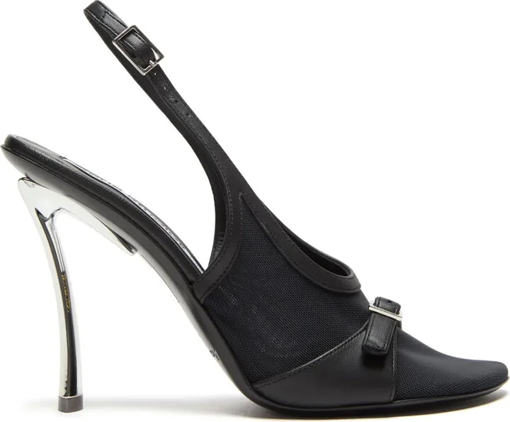 Mesh-Panelled Sandals
