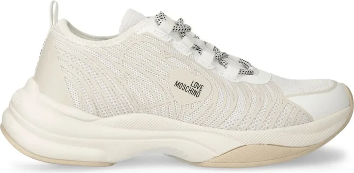 Mesh-Panelled Sneakers