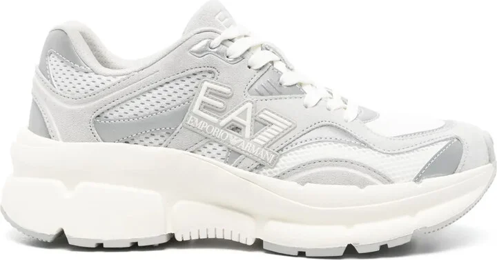 Mesh-Panelled Sneakers