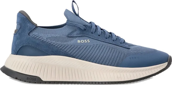 Mesh-Panelled Sneakers