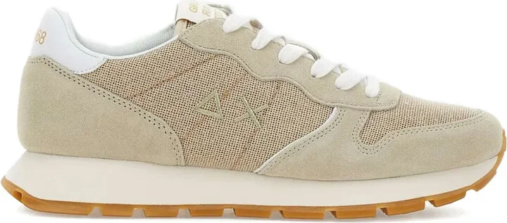 Mesh-Panelled Sneakers