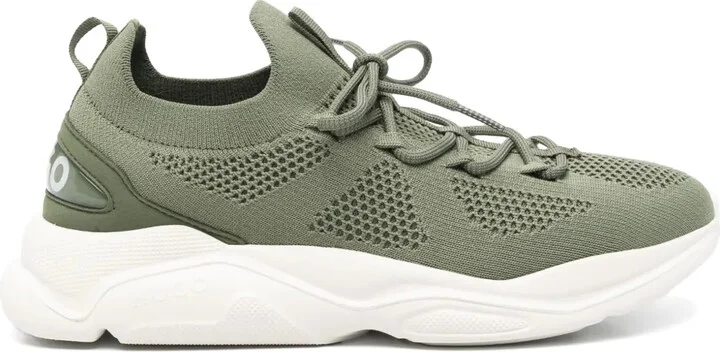 Mesh-Panelled Sneakers