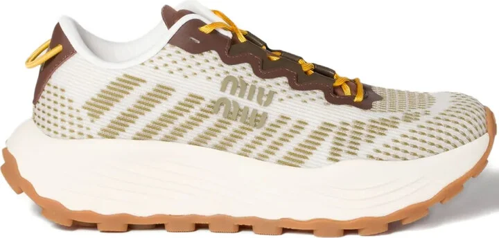 Mesh-Panelled Sneakers