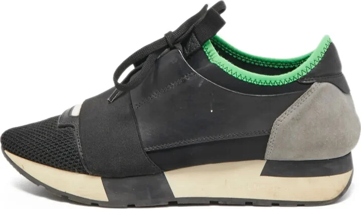 Mesh-Panelled Sneakers