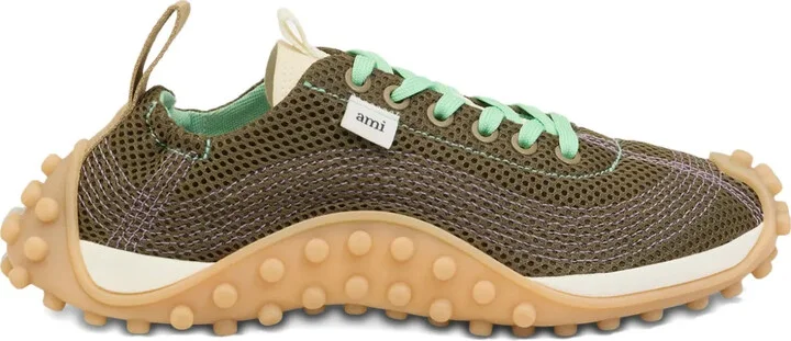 Mesh-Panelled Sneakers
