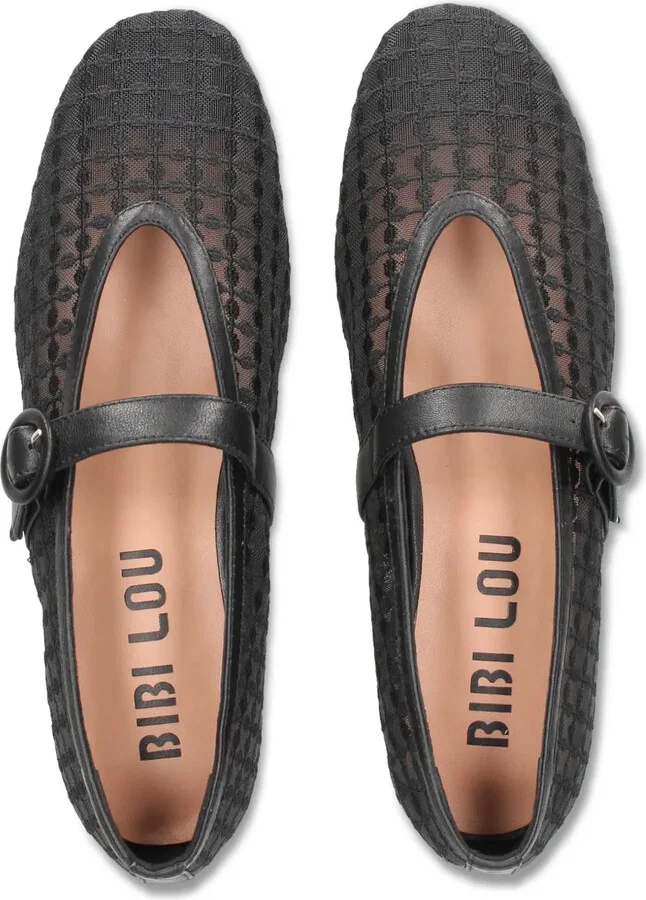 Mesh-Panelling Ballerina Shoes - Image 4