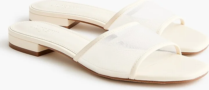 Mesh slide sandals