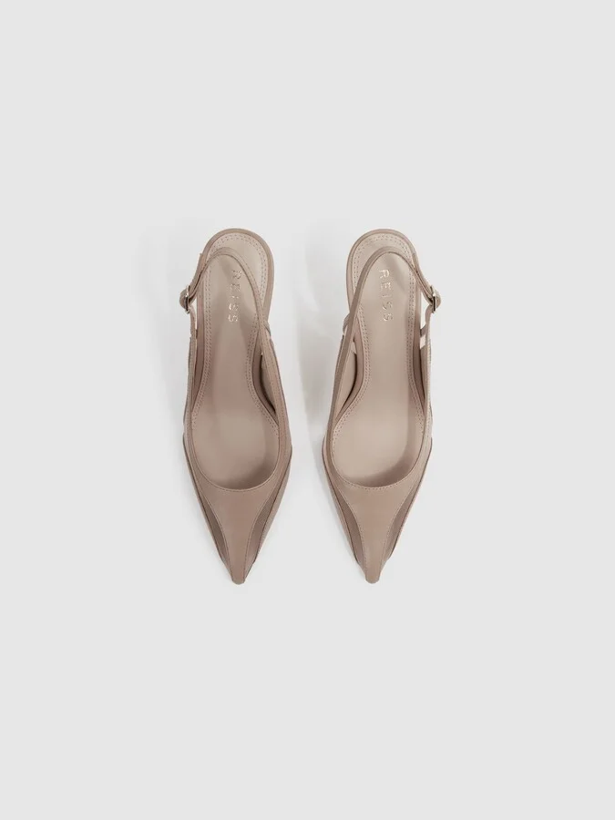 Mesh Sling Back Court Shoes - Image 3