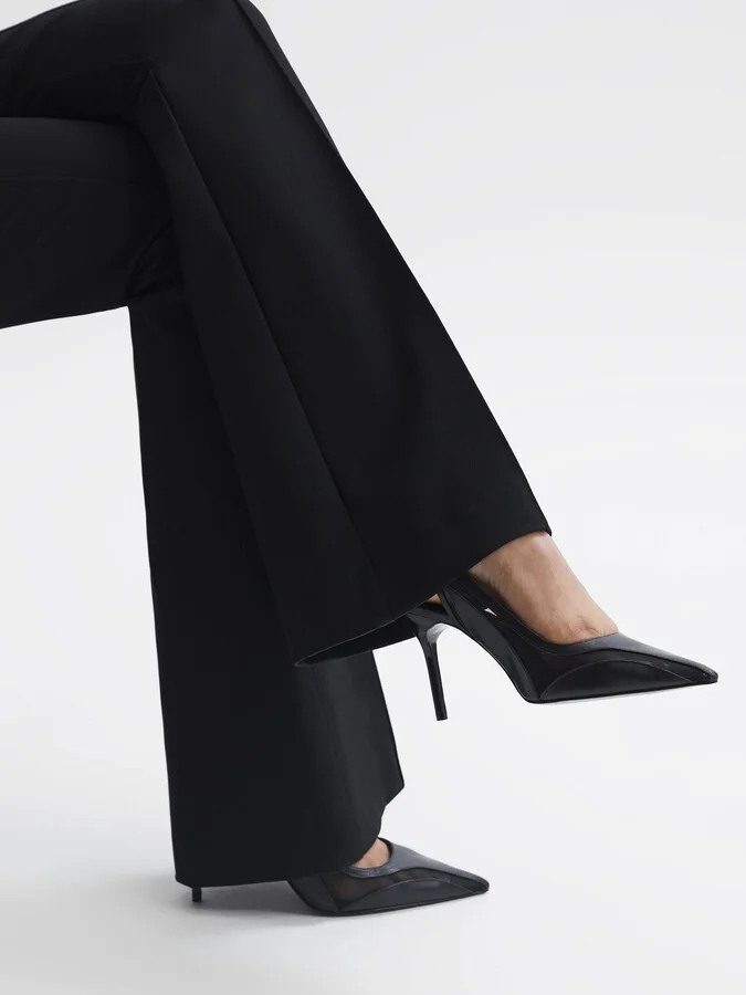 Mesh Sling Back Court Shoes - Image 3