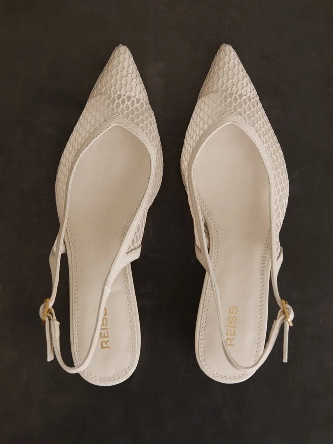Mesh Slingback Heels - Image 3