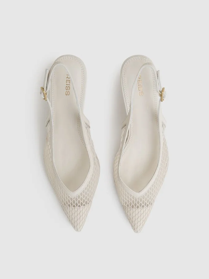 Mesh Slingback Heels - Image 4