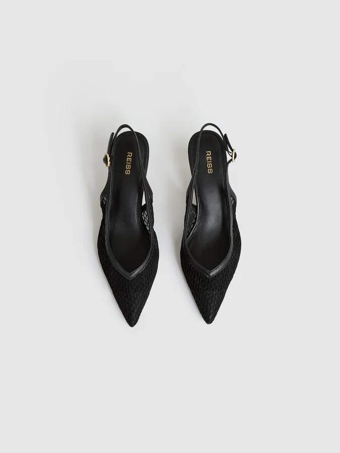 Mesh Slingback Heels - Image 3