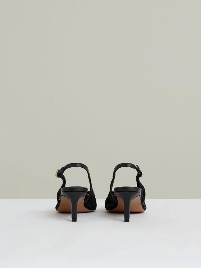 Mesh Slingback Heels - Image 4