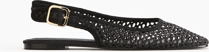 Mesh Slingback Sandals
