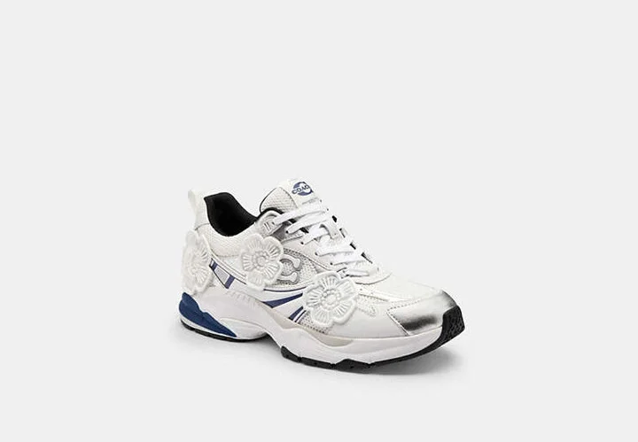 Mesh Sneaker With Tea Rose
