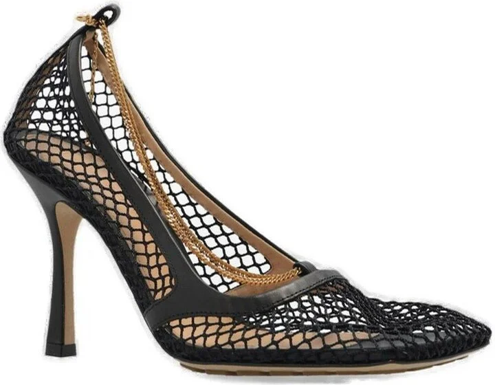 Mesh Square-toe Pumps - Image 2