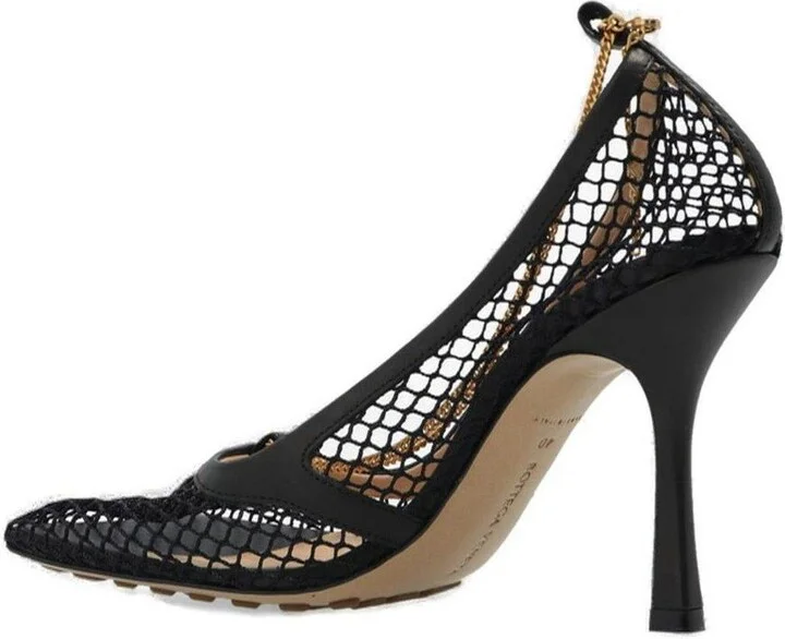 Mesh Square-toe Pumps - Image 3