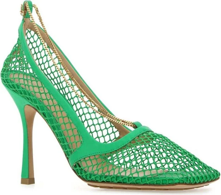 Mesh Square-toe Pumps - Image 2