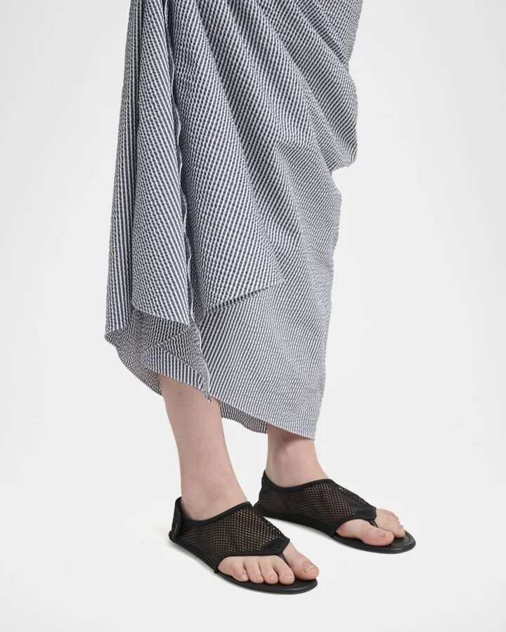 Mesh Thong Sandals - Image 4