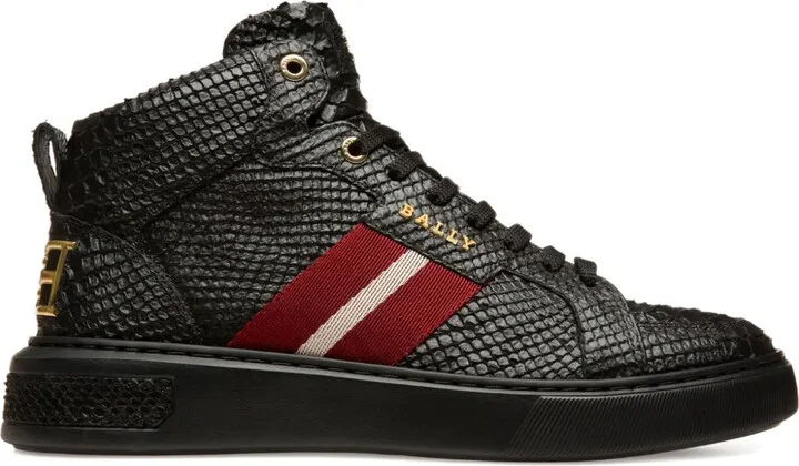 Meson stripe-detail high-top sneakers